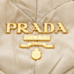 Prada Cream Quilted Puff Nylon Handbag