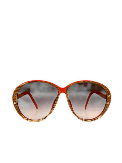 Dior Red Sunglasses With Brown Rim