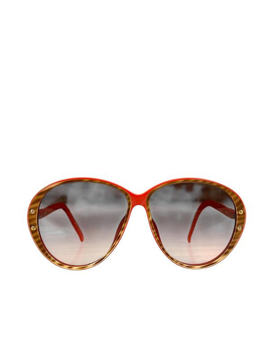 Dior Red Sunglasses With Brown Rim