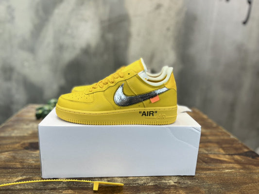 NK Off White x Yellow AR.FRC 1 Low "UniTLM -sity Gold" For Men DD1876