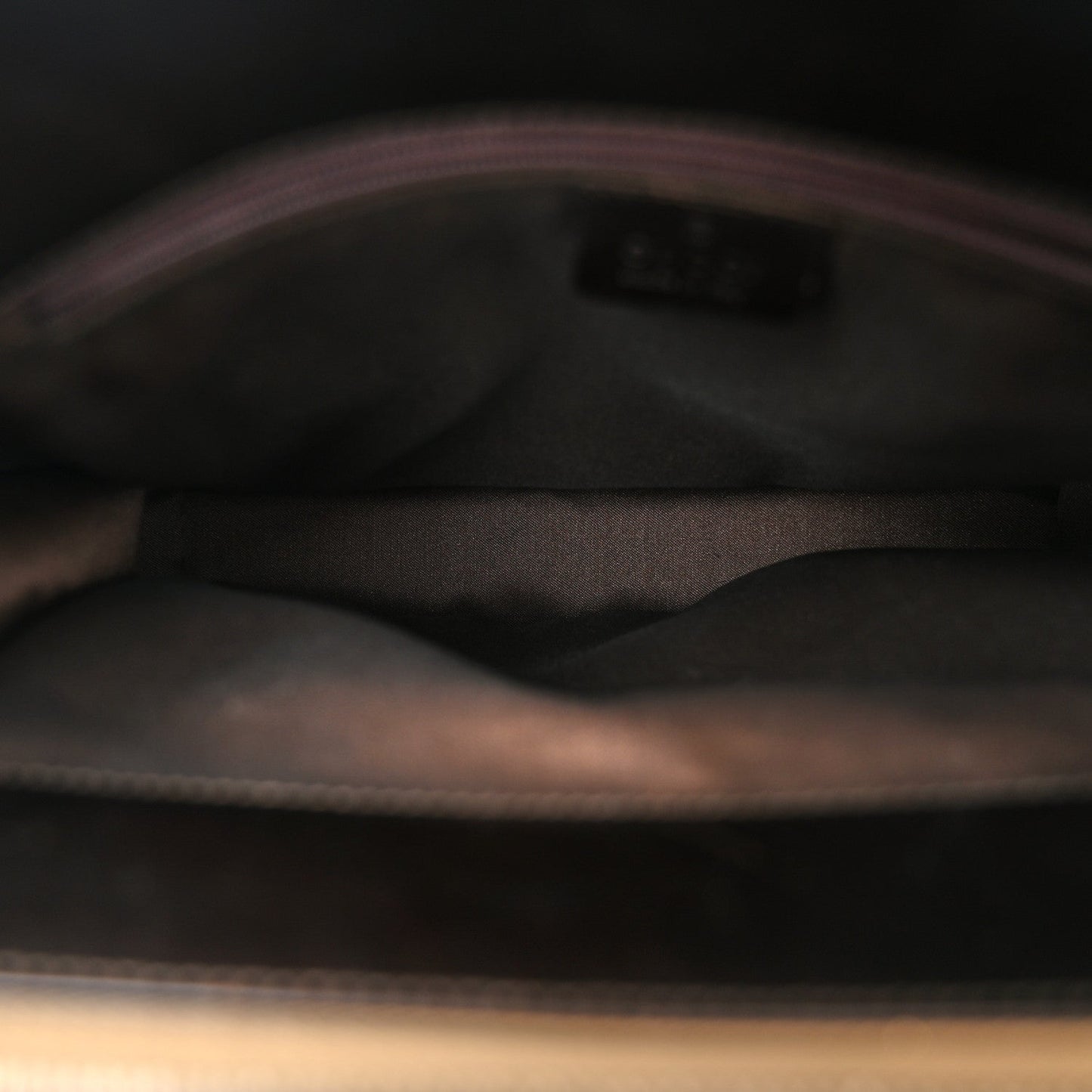 Amelia GG Monogram Tote Dark Brown