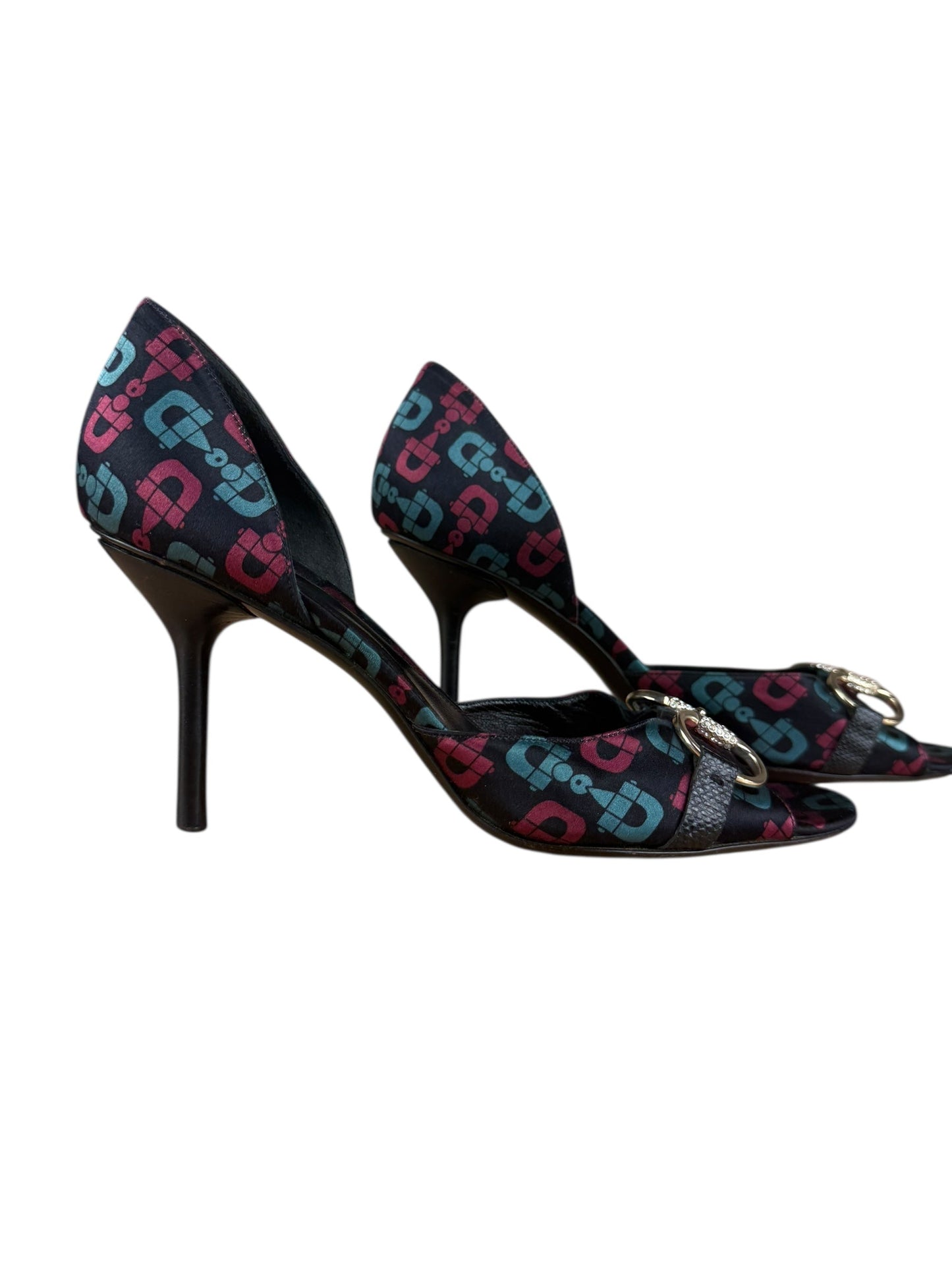 Gucci   Horsebit Open Toe Pumps