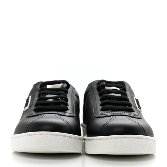 Amelia Calfskin CC Womens Sneakers 38 Black