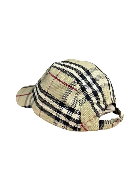 Burberry Checked Canvas Baseball Cap
