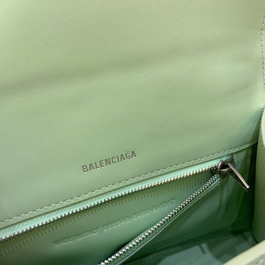 BLN-Ciaga Hourglass Small Handbag In Light Green, For Women,  Bags 9in/23cm