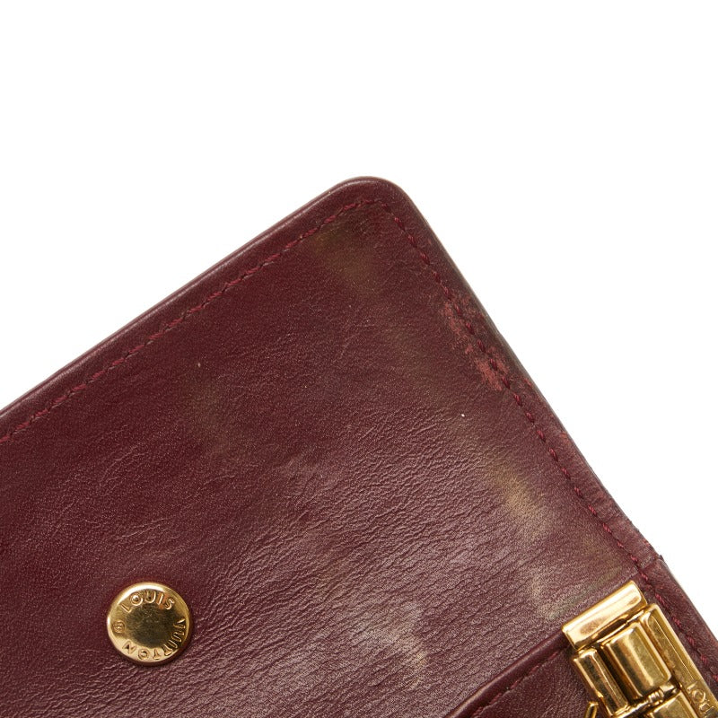 Louis Vuitton Verney Multicell 4 Series Keycase M91542 Rouge Forest Red Patent Leather  Louis Vuitton