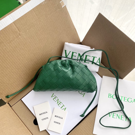 BV Mini Pouch Green, For Women, Bags 8.6in/22cm