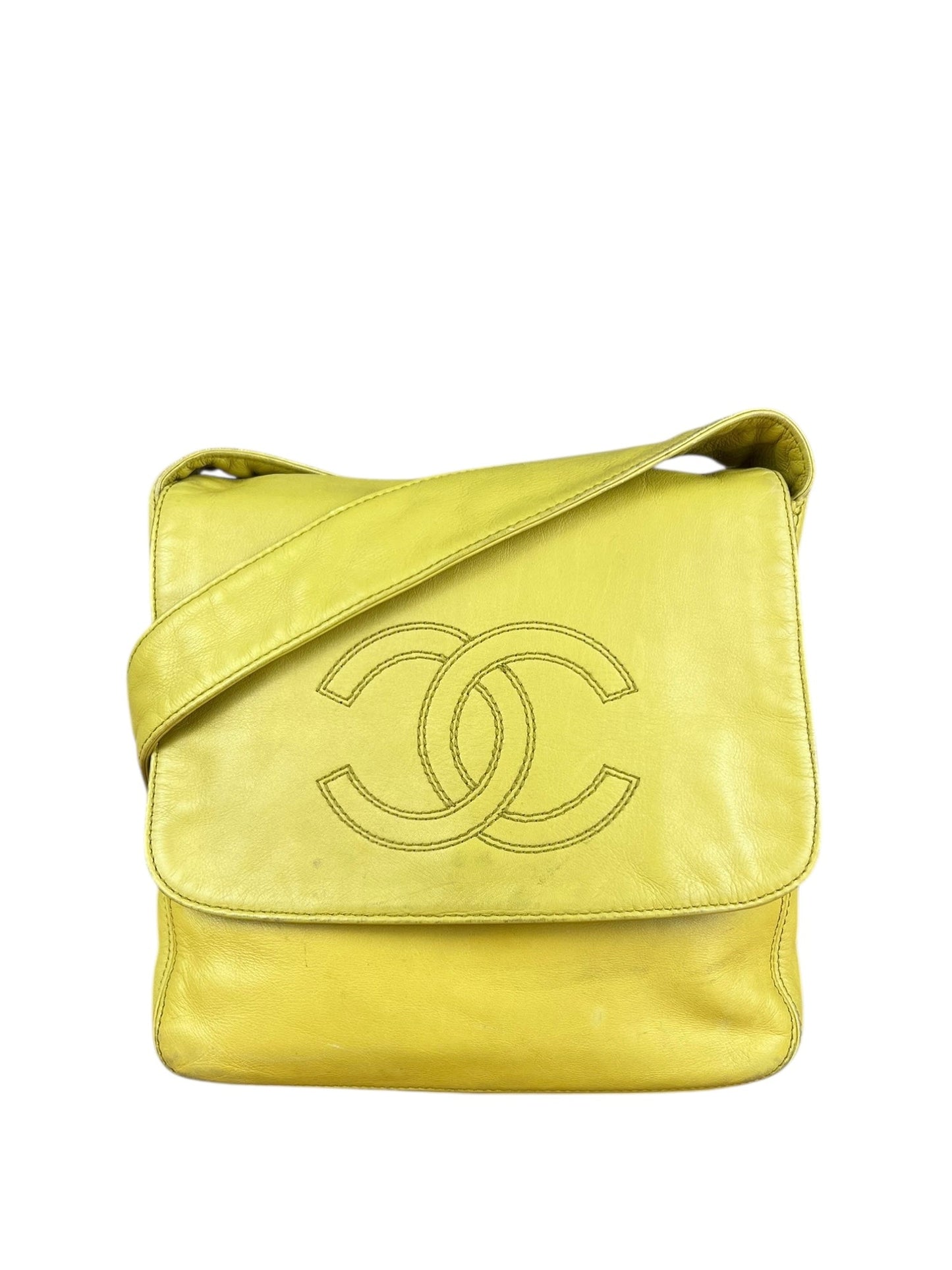 Chanel CC 1997 Chartre  Leather Flap Shoulder Bag