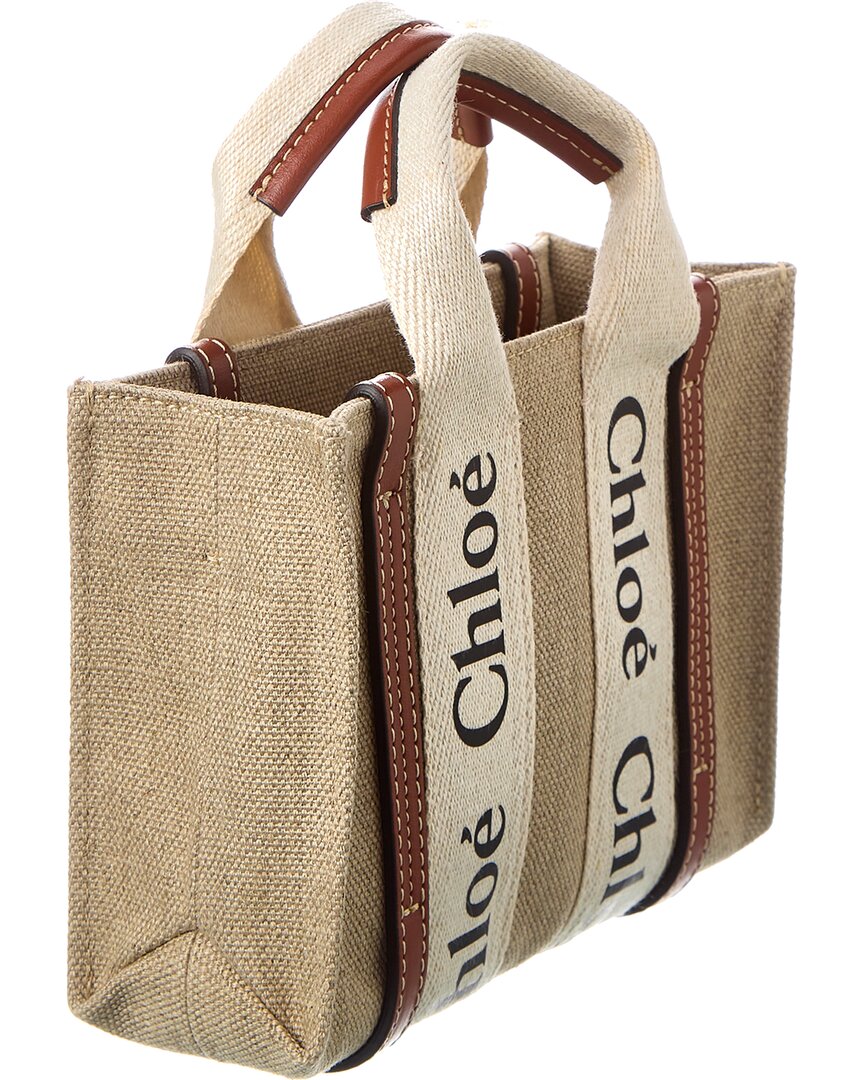 CHL - CC o? Woody Mini Canvas & Leather Tote
