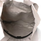 Amelia Canvas Logo Embossed Black Tote Beige
