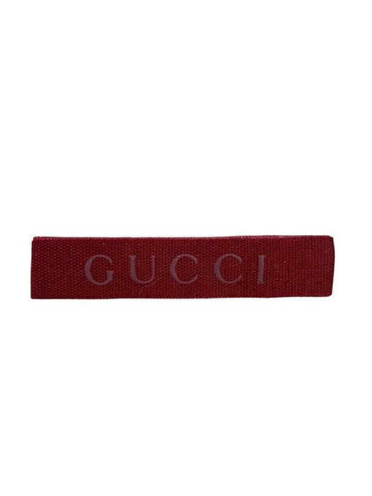 Gucci Red Re-Purposed Ribbon Hair Clip