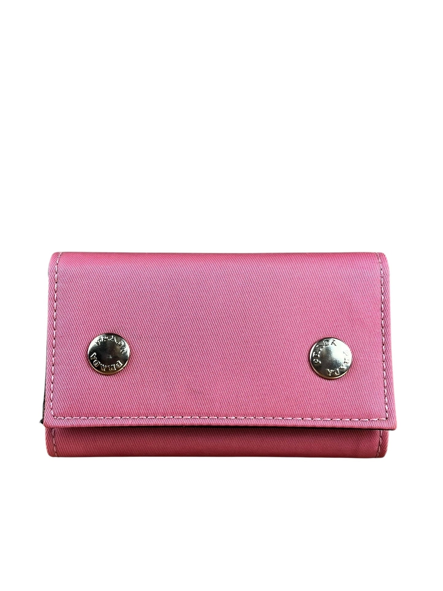 Prada Pink Nylon Key Holder