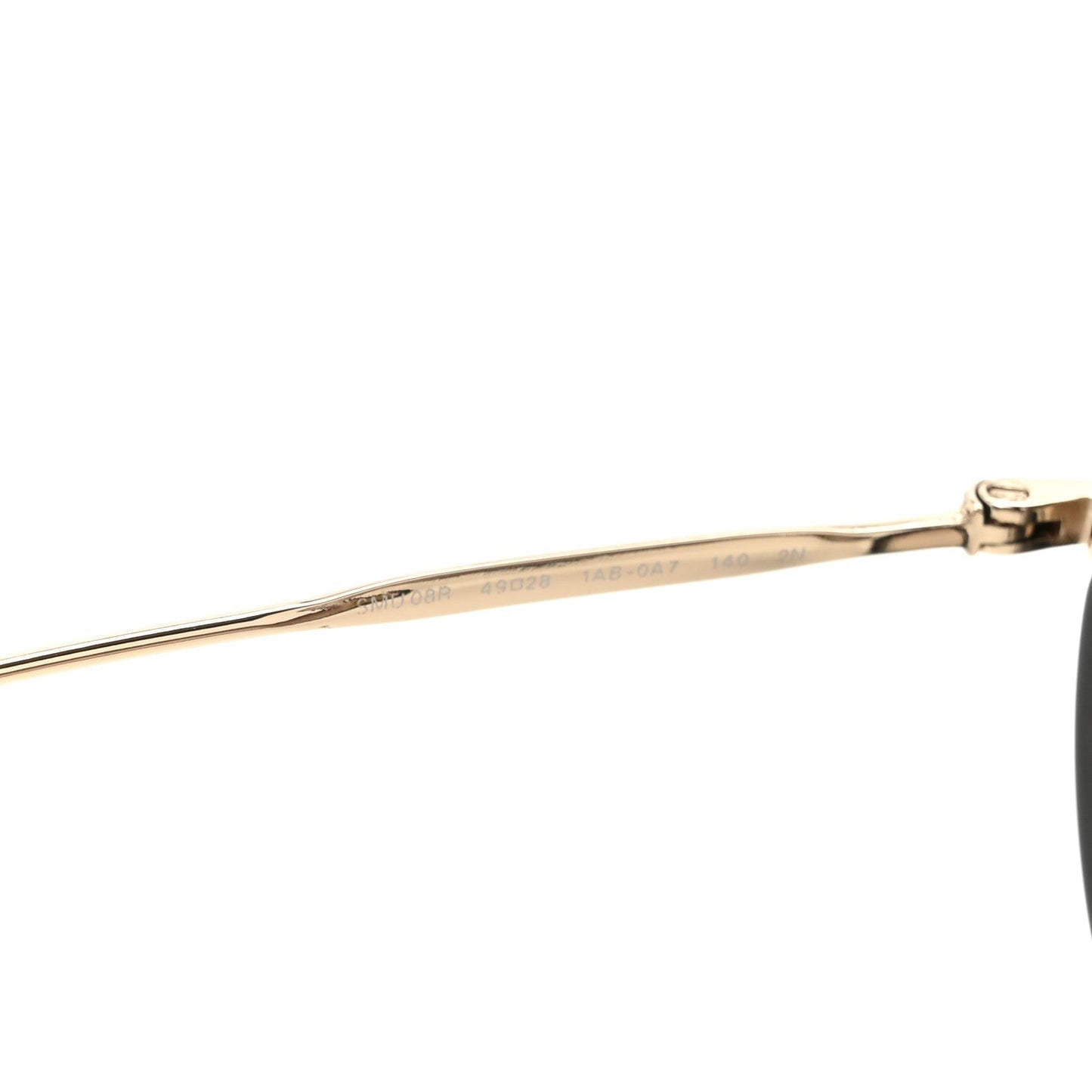 Miu Miu Metal Round Crystal Sunglasses SMU08R Black Tortoise
