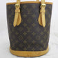 Louis Vuitton Shoulder Bag Monogram Bucket PM Brown