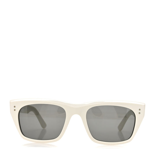 Celine Acetate Polarized Rectangular Sunglasses CL40060I White