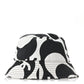 Amelia Cotton CC Bucket Hat Black White