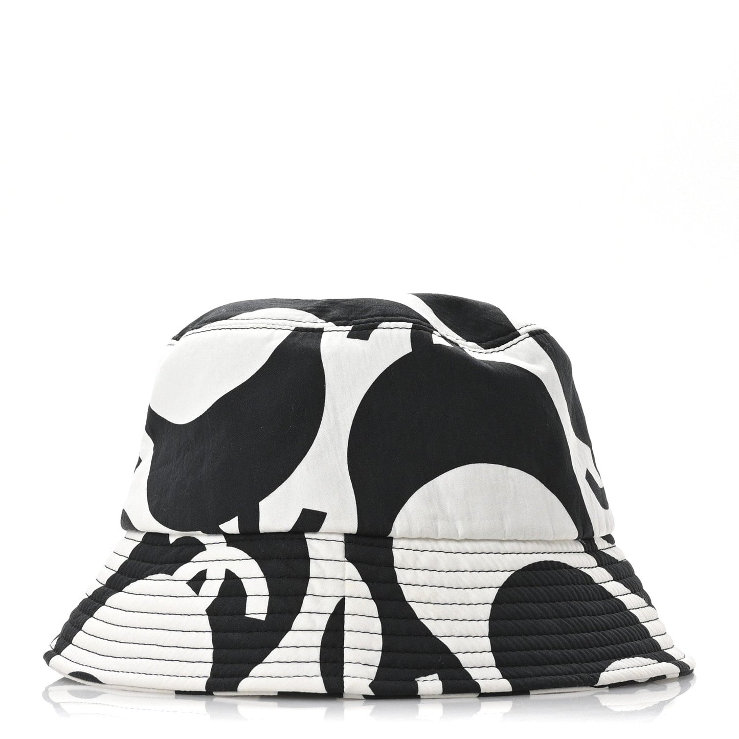 Amelia Cotton CC Bucket Hat Black White