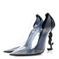 Saint Laurent Patent Calfskin PVC Opyum 110 Pump 39 Black Transparent