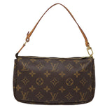 Louis Vuitton Pochette Accessoire  Canvas Clutch Bag