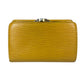 Louis Vuitton Epi Kiss Lock Wallet Yellow