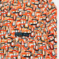 PRADA Orange Multicolor Printed Size US 4 Shirt