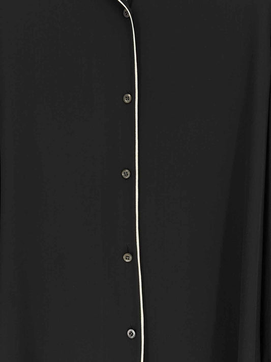 PRADA Black w/ White Trimmings Size US 8 Shirt