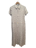 Chanel Newspaper Print Button Up Dress