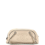 CHANEL Luxe Ligne Bowler Bag Leather Medium
