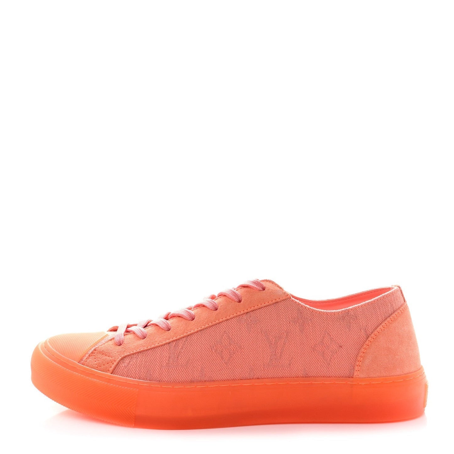 Louis Vuitton Canvas Monogram Mens Tattoo Sneakers Orange