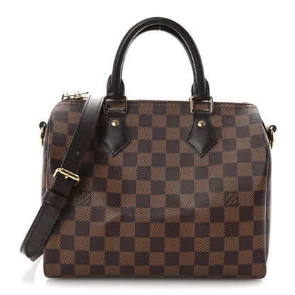 Louis Vuitton Damier Ebene Speedy Bandouliere 25