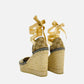 GUCCI Espadrille Beige GG Size EU 35.5 Wedges