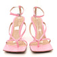 Bottega Veneta Lambskin Stretch Lounge Wedge Sandals 40 Ribbon
