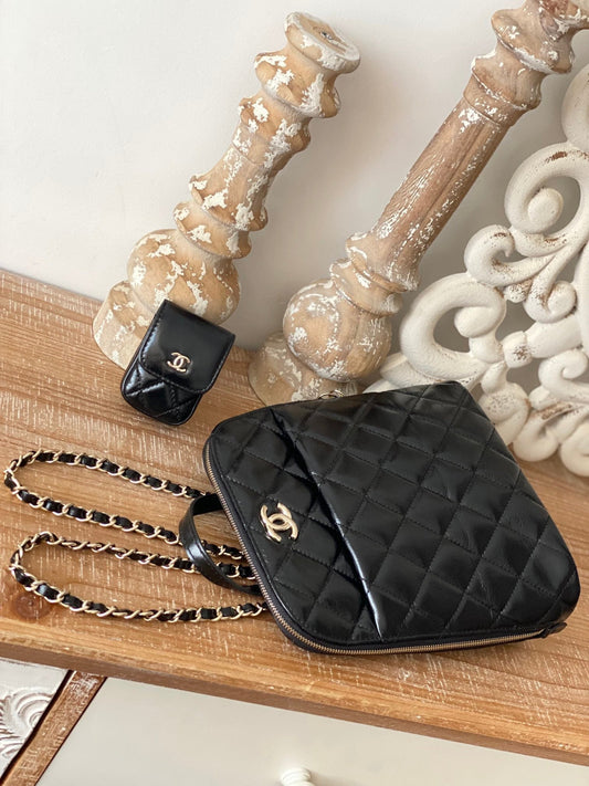 CHL - Rucksack Backpack Black Bag For Women 21cm/8in