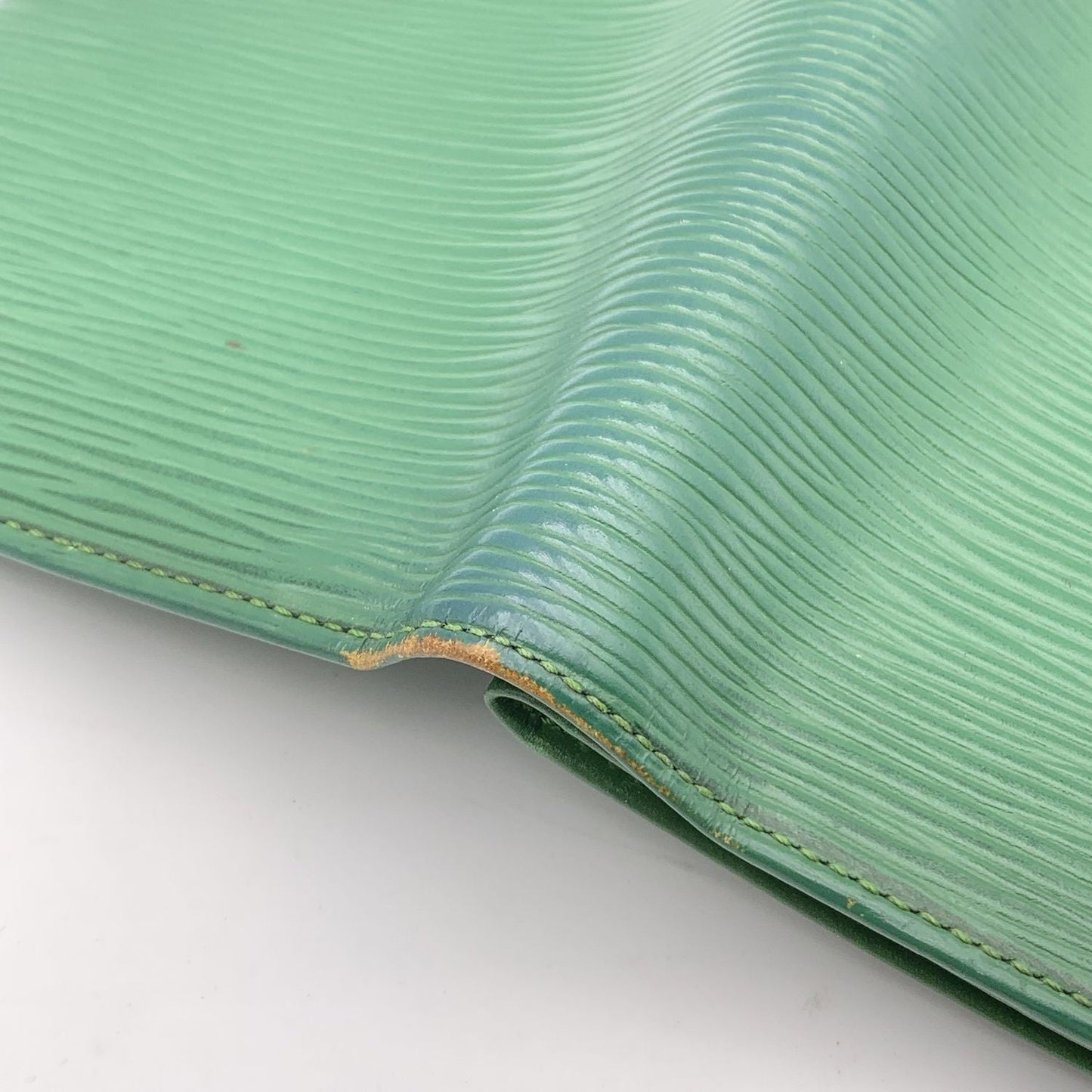 LOUIS VUITTON   Green Epi Leather Doucument Holder Wallet