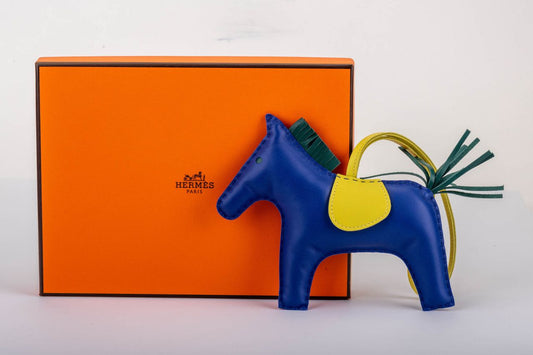 Hermes Grigri Rare Rodeo Charm Blue