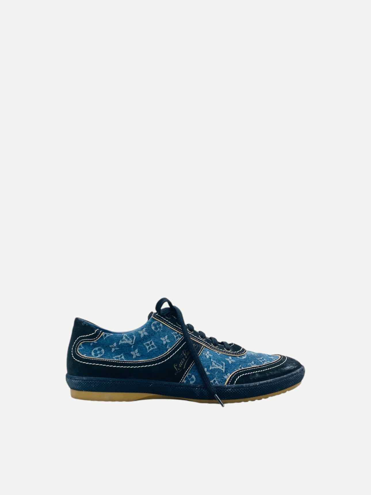 LOUIS VUITTON Denim Monogram Size EU 41 Sneakers