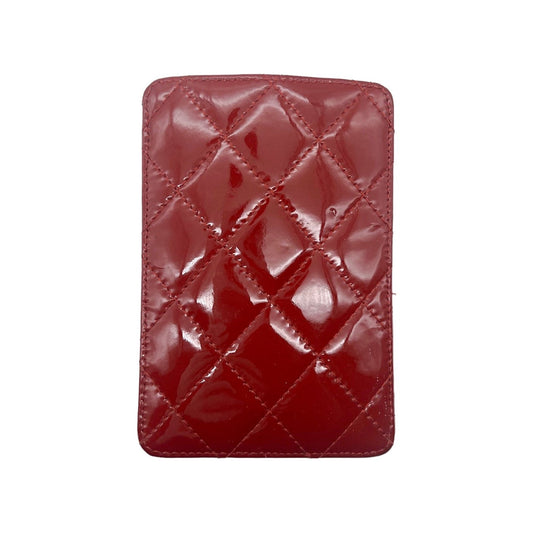 Chanel Red Patent Leather Card Holder