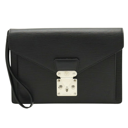 Louis Vuitton Sellier Drangonne  Leather Clutch Bag