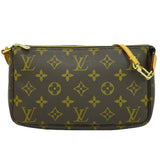 Louis Vuitton Pochette Accessoire  Canvas Clutch Bag