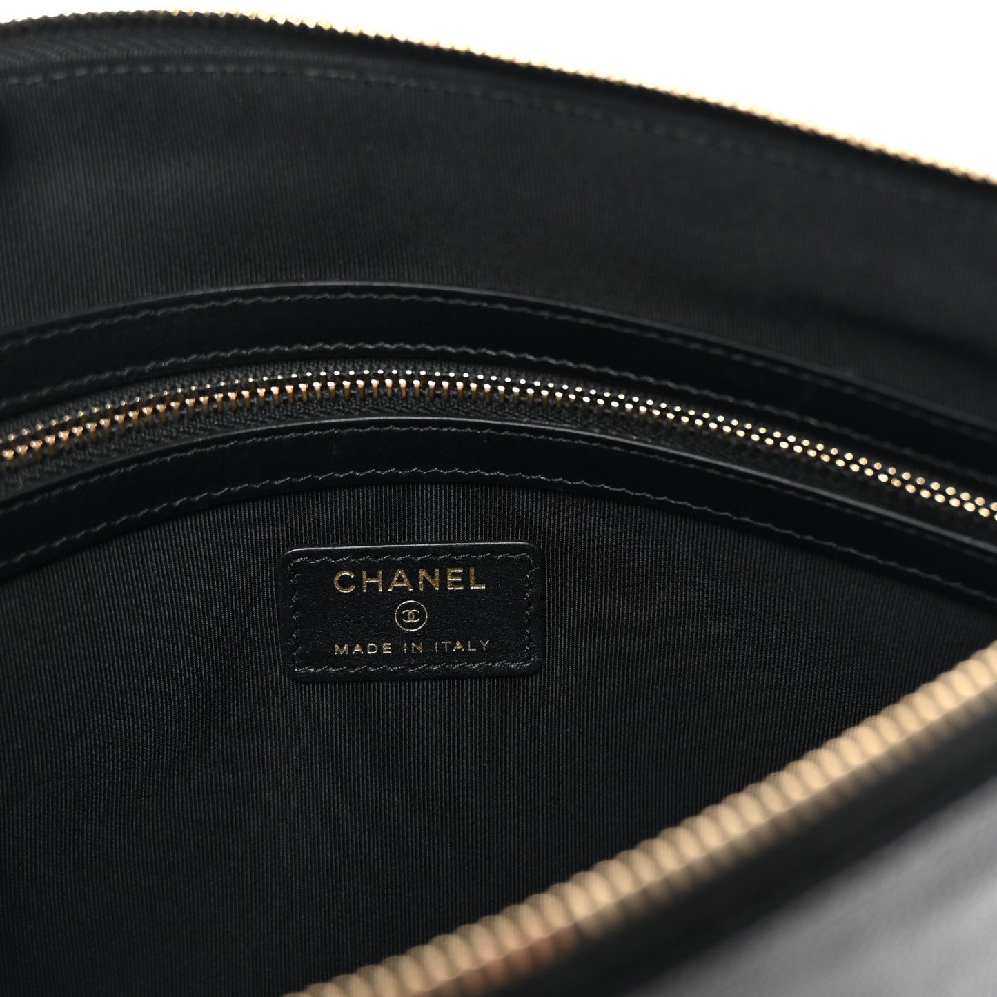 Amelia Caviar Studded Medium Deauville Pouch Black