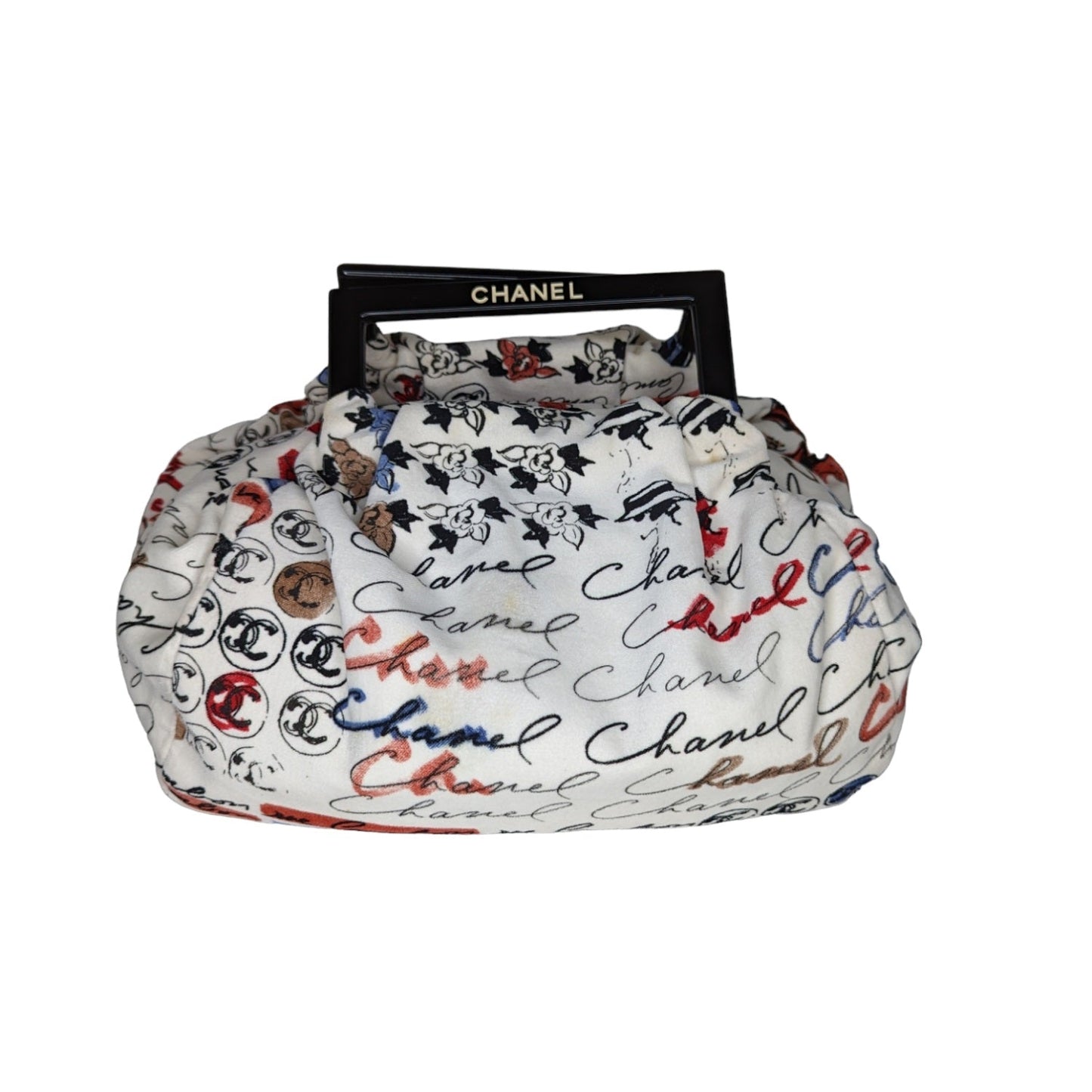 Chanel   Velour Camellia Handle Bag