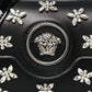 Versace Calfskin Crystal Embellished Mini La Medusa Bag Black