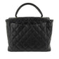 CHANEL   Large Quilted CC Caviar Kelly Flap Bag - Top Handle
