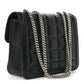 Amelia Calfskin Quilted Small Deco Shoulder Bag Black