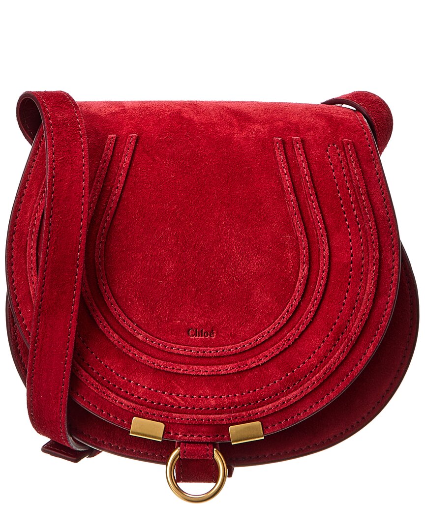 CHL - CC o? Marcie Small Suede Saddle Bag