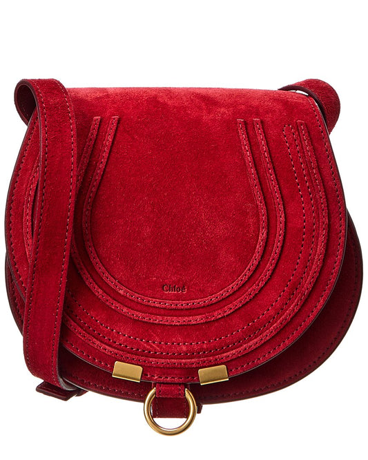 CHL - CC o? Marcie Small Suede Saddle Bag