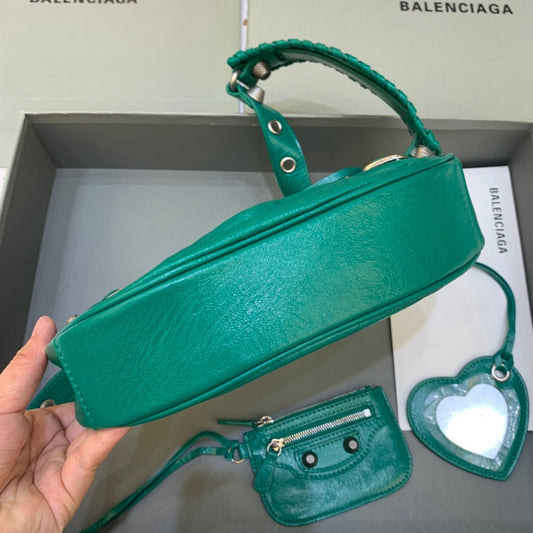 BLN-Ciaga Le Cagole XS Shoulder Bag In Green, For Women,  Bags 10.2in/26cm