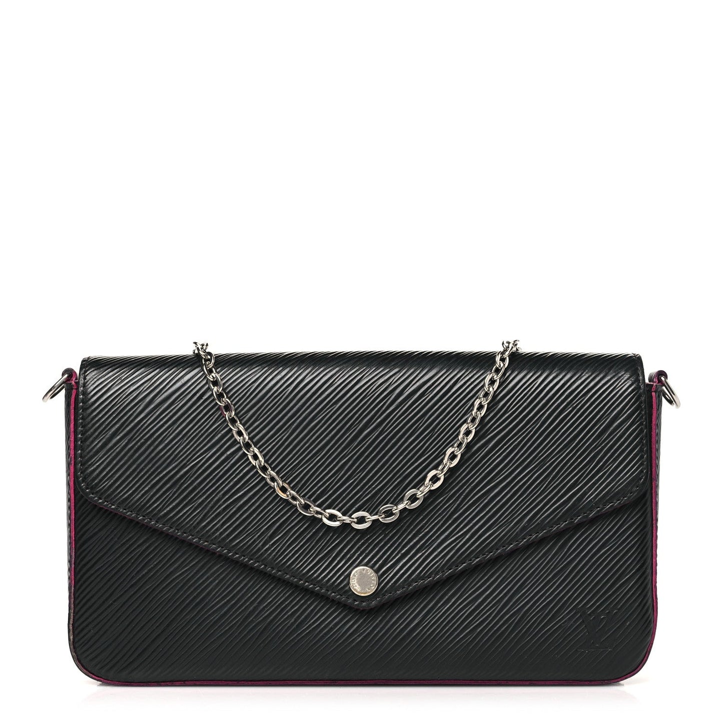 Louis Vuitton Epi Pochette Felicie Black Hot Pink