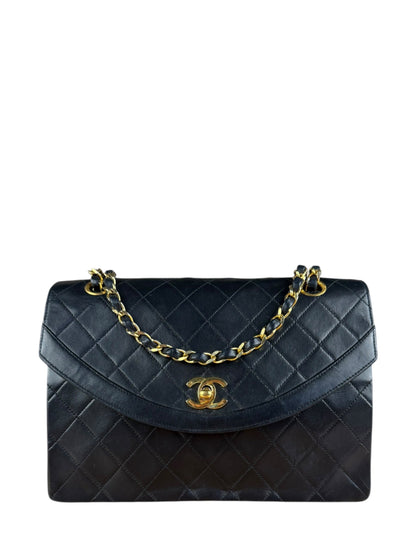 Chanel   Black Quilted Diana Shoulder Bag 1986-1988