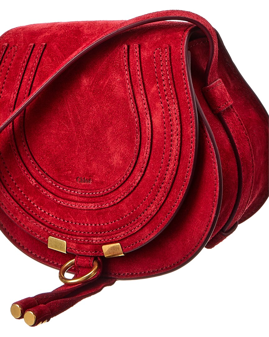 CHL - CC o? Marcie Small Suede Saddle Bag
